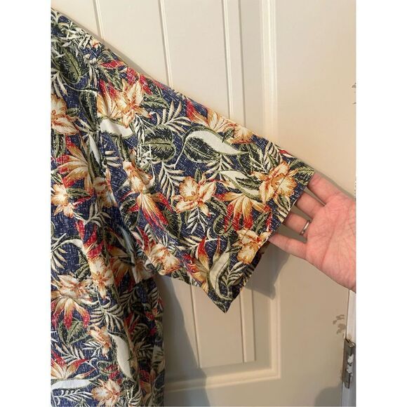Natural Issue 100% Cotton Short Sleeve Hawaiian Tropical Button Shirt - Size XXL - Picture 2 of 6